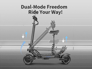 Động cơ kép có thể gập lại xe điện cho người lớn với ghế NFC ngón tay Báo Chí accelrator off-road & thành phố đi làm cho E Scooter - Product Image 3