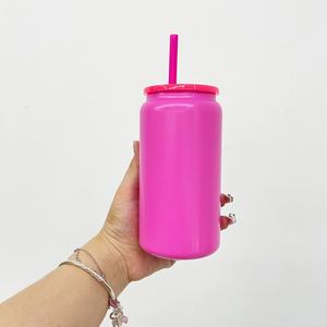 Macaron Beer Stainless Steel 16Oz Coffee Travel Tumblers Can Shaped Drinkware Uv Dtf <b>Wraps</b> for <b>Vinyl</b> - Product Image 4