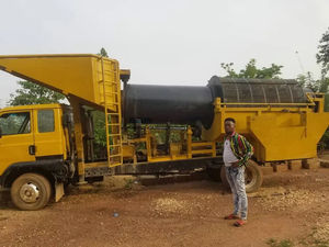 Çevre koruma taşınabilir altın madenciliği makinesi ekipman mobil altın madenciliği Trommel yıkama tesisi - Product Image 5