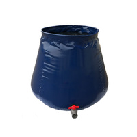 Réservoir d'eau pliable conique en PVC pour incendie et urgence – Réservoir souple portable pour eau de secours incendie