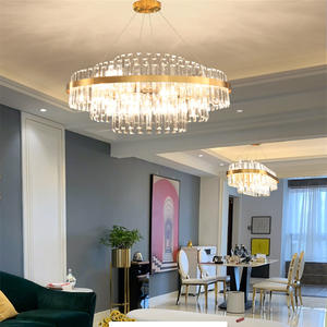 Nouveau design d'éclairage maison d'hôtel moderne lustre en cristal de luxe led suspension pour table à manger - Product Image 3
