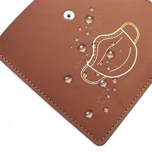 <span class=keywords><strong>Sac</strong></span> <span class=keywords><strong>de</strong></span> rangement pour masque réutilisable avec compartiment imperméable pour masque facial - Product Image 4