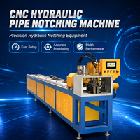 Machine à rainurer les tubes carrés en acier inoxydable, en aluminium et en fer, CNC hydraulique, fabrication chinoise, machine à rainurer les tuyaux à 90 degrés