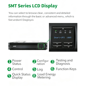 <span class=keywords><strong>UPS</strong></span> Inteligente <span class=keywords><strong>APC</strong></span> SMT1000I-CH de <span class=keywords><strong>1000VA</strong></span>, Interactivo en Línea, 700W/1KVA, 220V 60Hz, con Protección contra Rayos, para Aplicaciones de Telecomunicaciones - Product Image 2