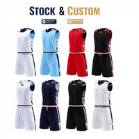 Maillot de basket-ball personnalisé de style populaire, de qualité supérieure, avec short, réversible, pour les matchs de basket-ball