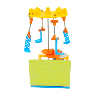Pequeño <span class=keywords><strong>carrusel</strong></span> de tecnología Manual DIY, Juguetes Divertidos Edu para producción pequeña, modelo de ensamblaje físico - Product Image 2