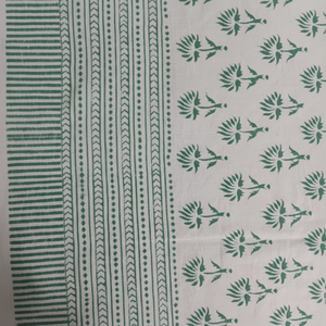 Handmade Luxury Block Printed Indian Cotton <b>Tablecloth</b> Floral Design Dining Cover - Product Image 1