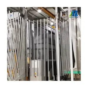 Vertical Metal Alloy Wheels Powder Coating Production Line With Gas Oven