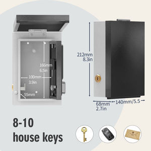 WeHere-<span class=keywords><strong>Coffre</strong></span>-<span class=keywords><strong>fort</strong></span> à clé, boîtier de verrouillage mural, Bluetooth/mot de passe/OTP/déverrouillage de clé, boîte de rangement étanche pour clés - Product Image 3