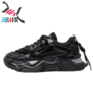 Zapatillas Deportivas Juveniles de Colores Mezclados, Estilo Chunky, Antideslizantes, Transpirables, con Malla, para Primavera y Otoño - Product Image 5