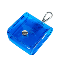 Sac de rangement transparent polyvalent en PVC Porte-monnaie avec bouton-pression pour un usage quotidien Mini pochette transparente personnalisée Commandes en gros disponibles
