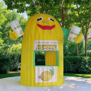 Kustom tiup kue Pop Stan tenda udara Lemon makanan ringan stan untuk makanan penutup tampilan di pameran dan pasar iklan tiup - Product Image 4