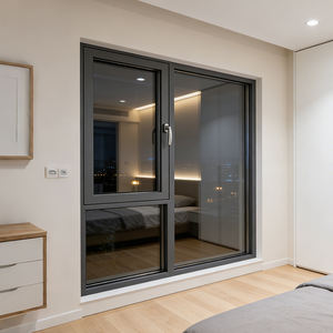 Ventana Abatible Moderna <span class=keywords><strong>de</strong></span> Aluminio y Acero Inoxidable con Doble Vidrio para Interiores, Biombo para Apartamentos - Product Image 3