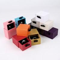 Boîte Cadeau Carrée en Carton Rigide Épaissi pour Bijoux, Vente en Gros, Style Tendance, pour Bagues, Boucles d'Oreilles, Pendentifs, Emballage de Rangement en Papier