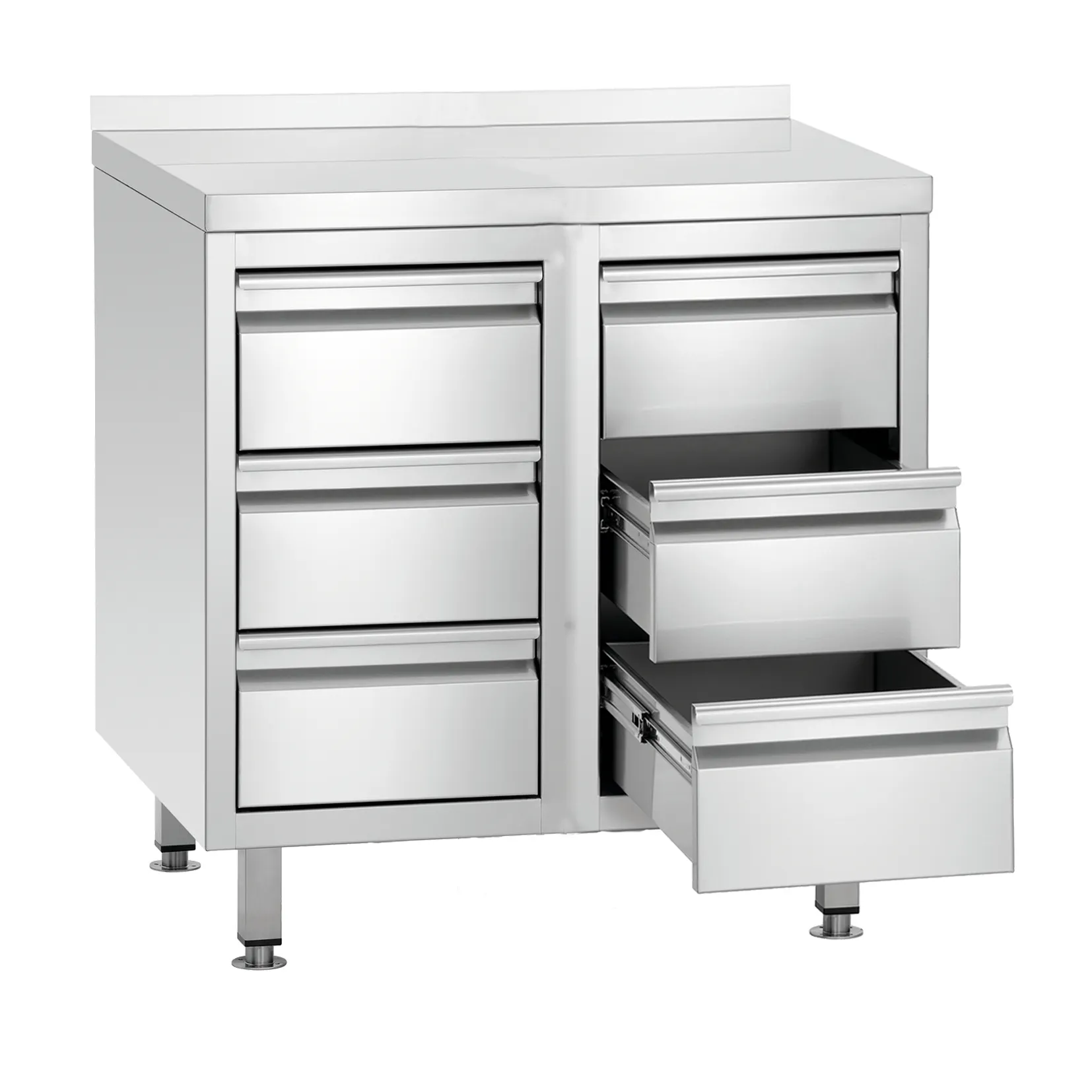 Yeni tasarım paslanmaz çelik mutfak dolap çekmeceler restoran için