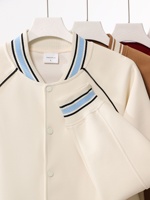 Nouvelle veste bomber à double boutonnage en coton composite à col en V et motif à carreaux, 380g, tendance, pour homme et femme, automne-hiver