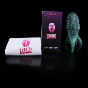 เครื่องช่วยสำเร็จความใคร่ชาย LUUK 768 กรัม แบบสองช่องทาง ทำจากซิลิโคนรูปทรงปลาหมึกยักษ์ ใช้งานด้วยมือ นำกลับมาใช้ใหม่ได้ ของเล่นทางเพศสำหรับผู้ชาย รับผลิตแบบ OEM ODM - Product Image 5
