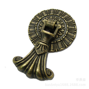 Chengyu M089 Antique Bronze Cabinet Handle Round 6cm European Style <b>Drawer</b> Pull Zinc Alloy Durable Furniture Hardware - Product Image 5