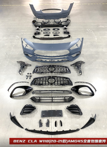 FEITUO Usine Auto Avec Pare-chocs Avant Diffuseur Arrière D'échappement Bodykit pour BENZ <span class=keywords><strong>CLA</strong></span> Classe W118 Mise À Niveau Au Style CLA45 - Product Image 6