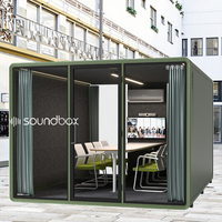 Soundbox extérieur grande cabine insonorisée cour modulaire bureau Pod à vendre cabine de réunion de réduction du bruit