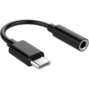 C型公头至3.5毫米USB C电缆适配器耳机母头至3.5毫米插孔耳机电缆音频辅助电缆适配器