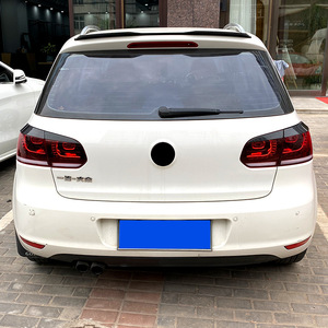 Volkswagen Golf 6 Rear Headlight Brow Sticker Piano Black Carbon Fiber Texture ABS Body Decal Exterior Modification - Product Image 4