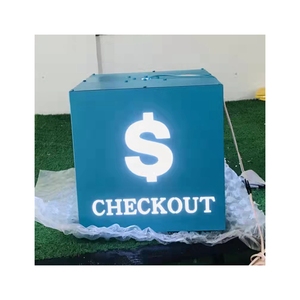 Hot Selling Vacuum Hollow Light Box Acrylic Advertising Round Rotating Led Light Box
