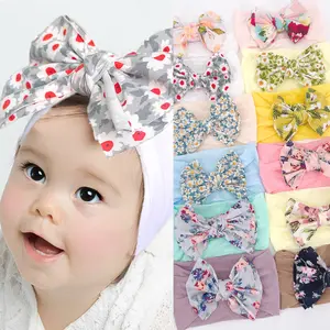 Bandeau pour bébé, produits pour bébé, fille mignonne, bandeau large sans couture en Nylon, accessoires pour cheveux d'enfants