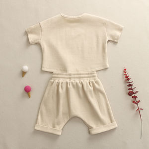 Conjunto de Pantalones Cortos y Camiseta Deportiva de Verano 2021 para Niños, Estilo Nuevo, al por Mayor - Product Image 6