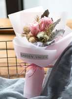 Penjualan Laris Buket Mini Bunga Babysbreath Mawar Kering Awet untuk Hadiah Hari Valentine
