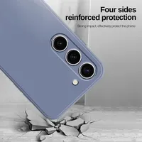 Casing silikon cair TPU lembut polos, sarung HP untuk Samsung Galaxy A24 A34 A54 A14 A04 Funda Coque
