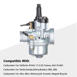 Bộ chế hòa khí 17.5mm cho dellorto phva 17.5 ED <span class=keywords><strong>tomos</strong></span> <span class=keywords><strong>A55</strong></span> r1407 50cc 80cc xe máy Scooter xe đạp Bộ chế hòa khí - Product Image 3