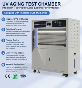 Chambre d'essai UV accélérée ASTM, mini-chambre climatique pour test d'âge accéléré, <span class=keywords><strong>testeur</strong></span> de résistance aux intempéries accélérées par température et humidité - Product Image 2