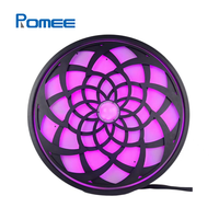 Lumière à effets de motifs rotatifs LED RGBW avec effets de changement de couleur et rotation à double moteur, lumière de scène DMX512