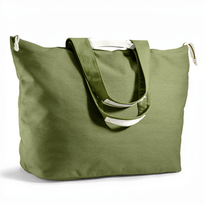 Sac fourre-tout imperméable en toile pour femme avec fermeture éclair - Organisateur de rangement pour la plage, les sports d'été et les voyages - Product Image 1