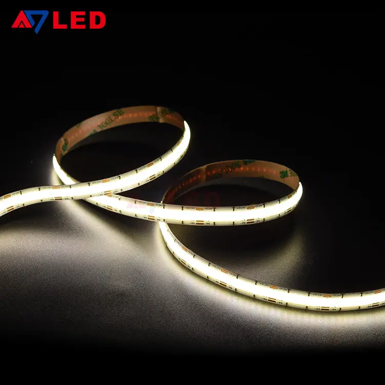 Super Density 24V DC 640chips Without Lights Dot Tunable White Color Changing CCT Flexible COB Strip Light LED