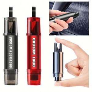 Herramientas de Emergencia para Automóvil, Rompeventanas, Cortador de Cinturón de Seguridad, Martillo de Seguridad Dos en Uno, Regalo para Automóvil, Martillo de Escape con Logotipo Personalizado - Product Image 1