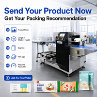 Machine d'emballage industrielle pour les produits de première nécessité avec écran tactile PLC, machine d'emballage horizontale automatique à flux continu