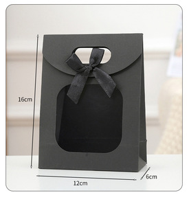 Creative Kraft Paper Gift <b>Bag</b> Clear Printed Handbag Candy Treat <b>Bag</b> Portable Party Favor Present <b>Packaging</b> <b>Bag</b> - Product Image 5