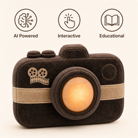 Peluche XDT AI super douce en coton PP, lampe de nuit caméra, rechargeable par USB, cadeau pour enfant