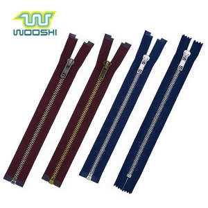 5 #   <span class=keywords><strong>Fermeture</strong></span> <span class=keywords><strong>éclair</strong></span> en laiton doré clair à double pointe, à glissière double sens, écologique et tendance, pour sac à main et veste en cuir - Product Image 5