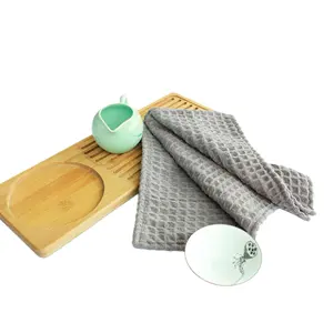 Custom Multi-colors 80% Polyester 20% Polyamide Waffle Microfiber Kitchen Beach Towel Raw Material Fabric Roll