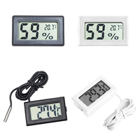 Termómetro Higrómetro Digital con Pantalla LCD, Sensor de Temperatura Interior Conveniente