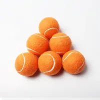 Balles de cricket, de tennis et de padel pressurisées de haute qualité à prix de gros, jaunes et oranges, en feutre écologique, marque Gravim