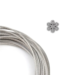 Kit d'accessoires pour l'éclairage Cuerda De Alambre 1.5mm 6mm 8mm 10mm <span class=keywords><strong>Inox</strong></span> A2 <span class=keywords><strong>A4</strong></span> 304 316 7x7 7x19 Câble métallique en acier inoxydable pour avion - Product Image 6