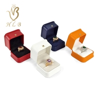 Boîte à bagues en cuir PU de luxe personnalisée avec logo, emballage de bijoux de qualité supérieure pour la Saint-Valentin - Service OEM disponible