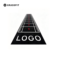 Piste pour luge HRX Premium 16 mm en gazon synthétique haute densité pour HRX, CrossFit et entraînement de force intensif