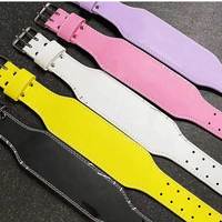 Ceinture d'haltérophilie avec logo personnalisé Ceinture de gymnastique d'haltérophilie en cuir Ceintures d'haltérophilie pour femmes et hommes