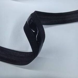Banda elástica de pinza de silicona elástica antideslizante negra de 5/8 pulgadas para coser y accesorios de ropa DIY y lazo para el pelo - Product Image 2
