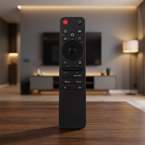 MR26 AKB30086801 433 MHz Fixed Code AAA Battery <b>Wireless</b> Voice <b>Mini</b> <b>Keyboard</b> TV Remote Control 8 Meter Range Black ABS Plastic - Product Image 1